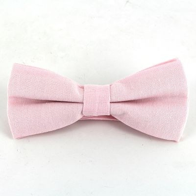 Nœud Papillon uni Oxford Rose Clair