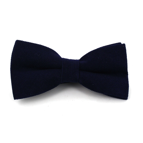 Nœud Papillon en velours côtelé bleu marine