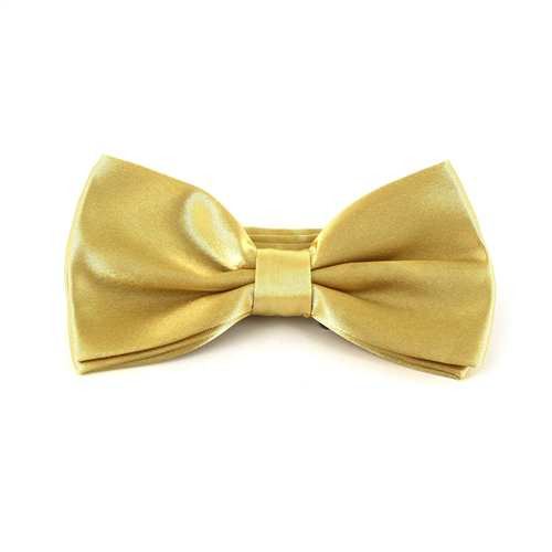 Nœud Papillon en satin jaune doré