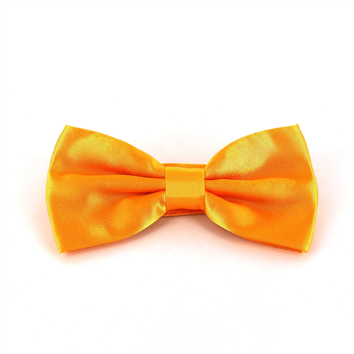 Nœud Papillon en satin ambre uni