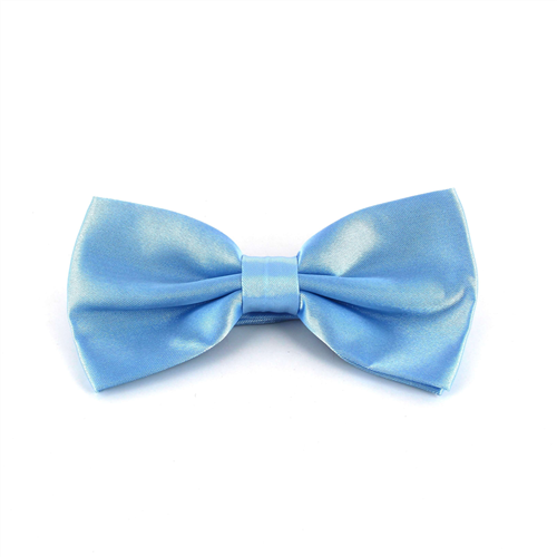 Nœud Papillon en satin bleu ciel uni