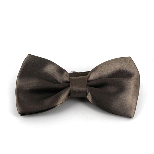 Nœud Papillon en satin marron uni