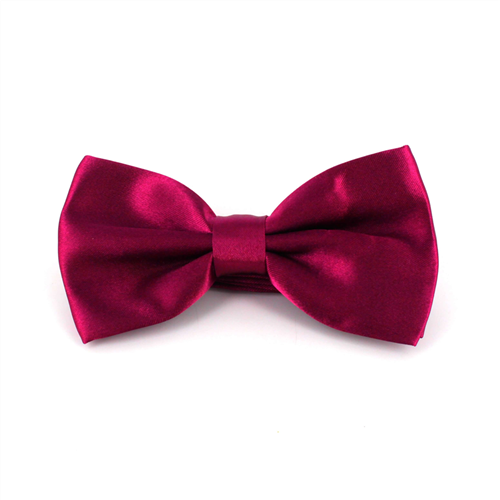 Nœud Papillon en satin uni fuchsia