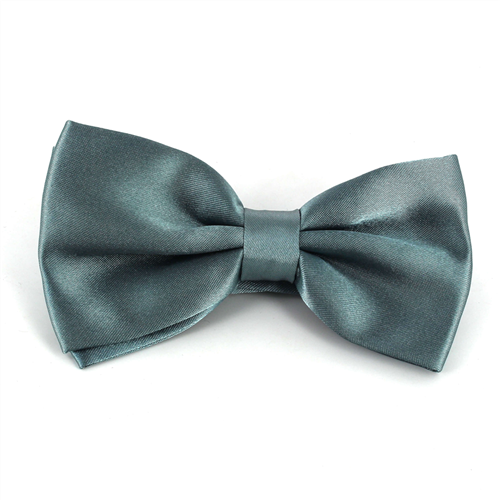 Nœud Papillon en satin gris uni