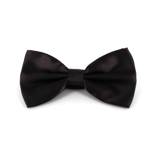 Nœud Papillon en satin marron uni