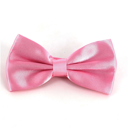 Nœud Papillon en satin rose uni