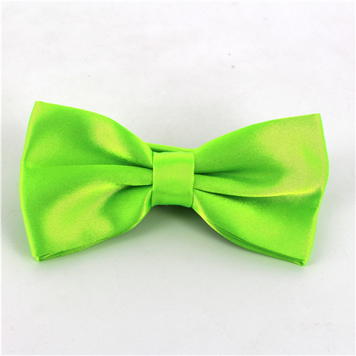 Nœud Papillon en satin vert uni