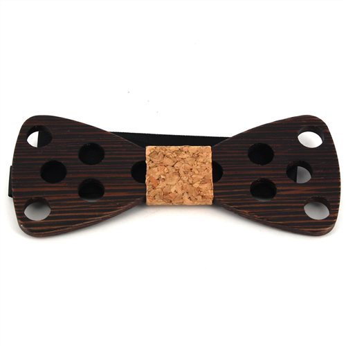 Nœud Papillon en bois avec grands trous