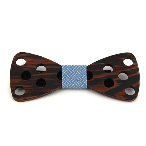 Nœud Papillon en bois avec grands trous
