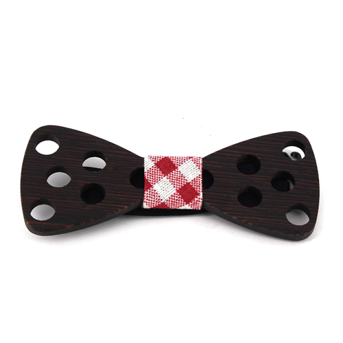 Nœud Papillon en bois avec grands trous