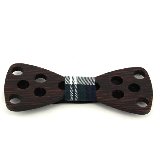 Nœud Papillon en bois avec grands trous