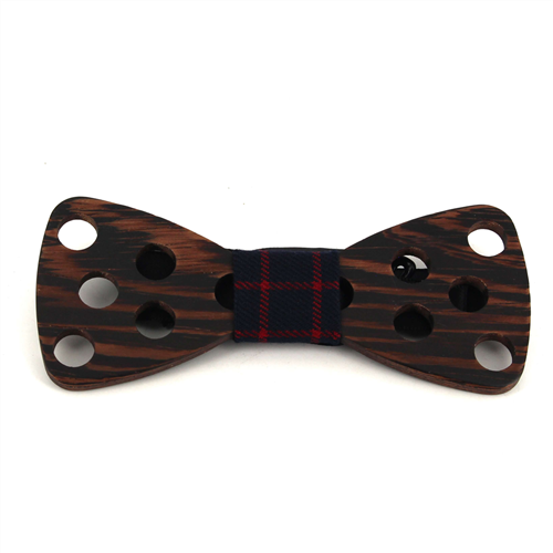 Nœud Papillon en bois avec grands trous