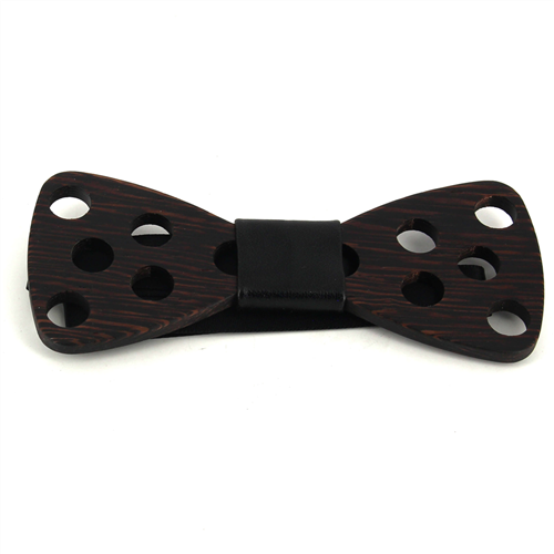 Nœud Papillon en bois avec grands trous