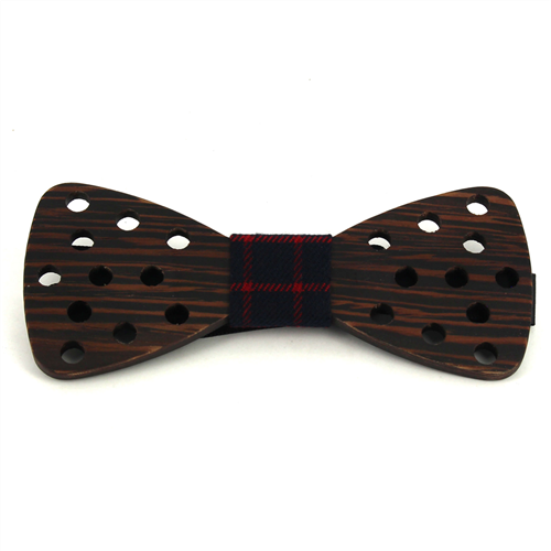 Nœud Papillon en bois petits trous
