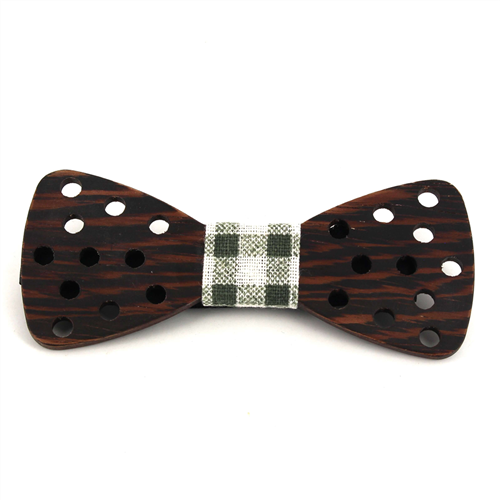 Nœud Papillon en bois petits trous