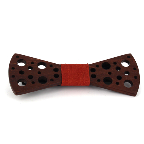 Nœud Papillon en bois avec petits trous