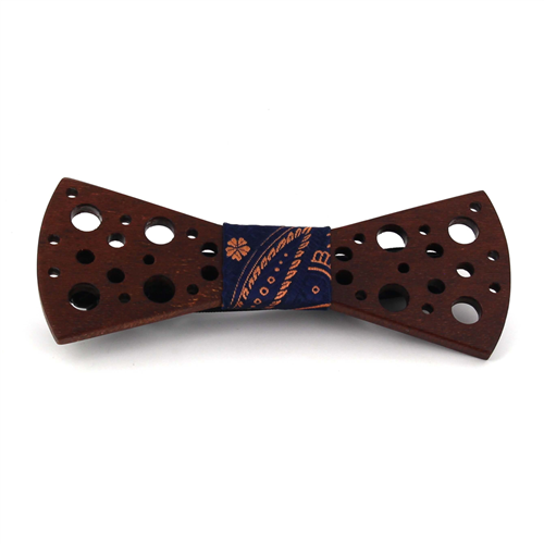 Nœud Papillon en bois avec petits trous