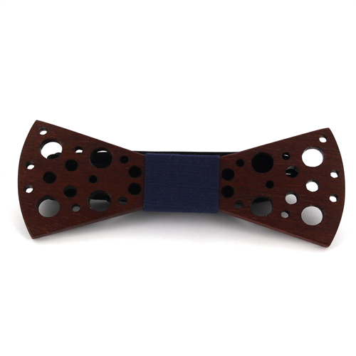 Nœud Papillon en bois avec petits trous