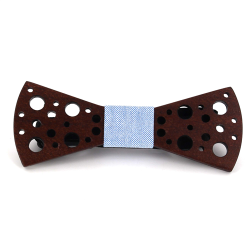 Nœud Papillon en bois avec petits trous