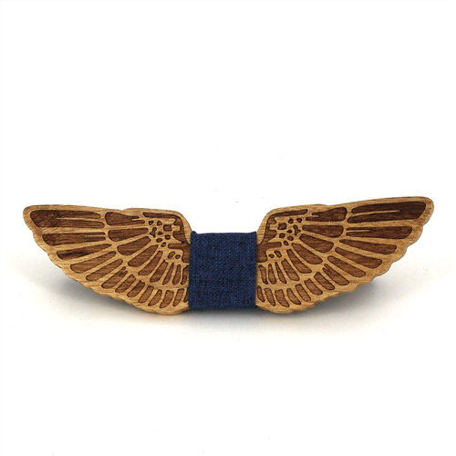 Nœud Papillon en bois Ailes