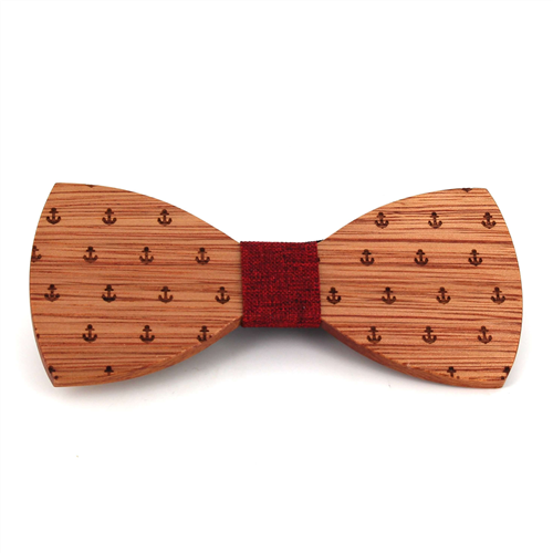 Nœud Papillon en bois Ancre