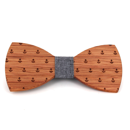 Nœud Papillon en bois Ancre