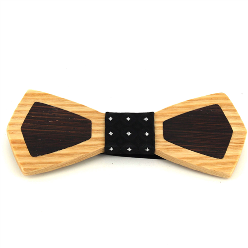 Nœud Papillon en bois bicolore