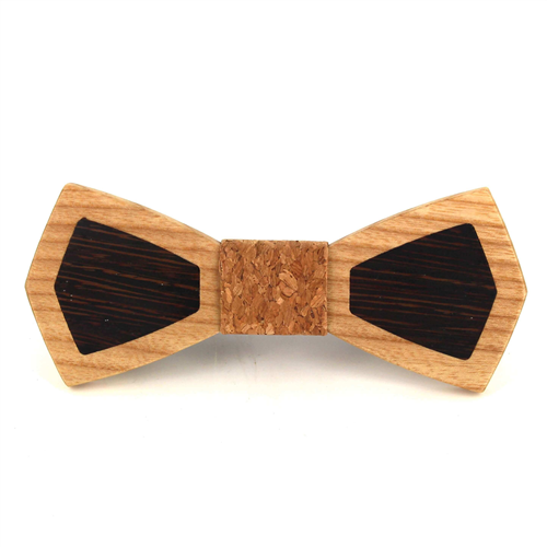 Nœud Papillon en bois bicolore