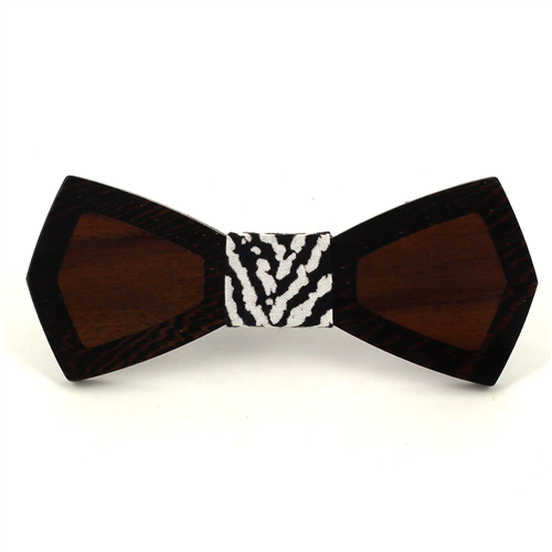 Nœud Papillon en bois bicolore
