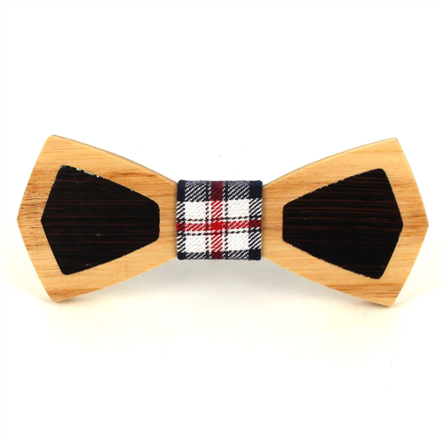 Nœud Papillon en bois bicolore