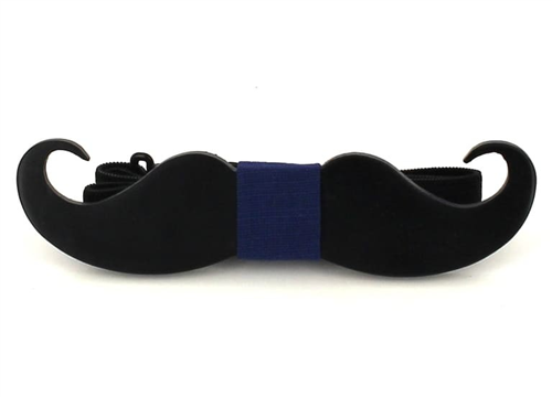 Nœud Papillon en bois moustache