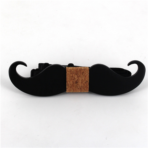 Nœud Papillon en bois Moustache