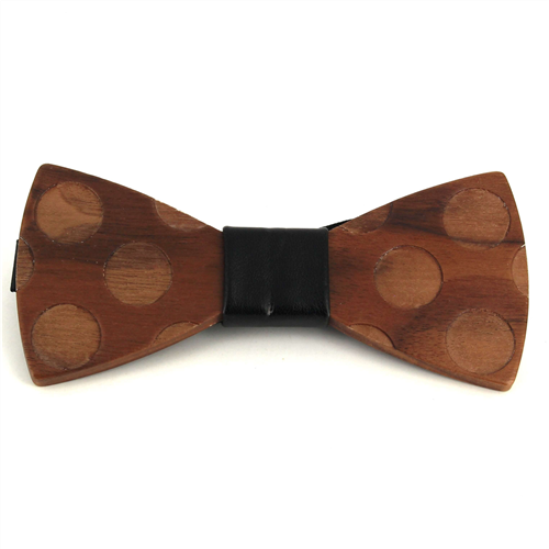 Nœud Papillon en bois cercles