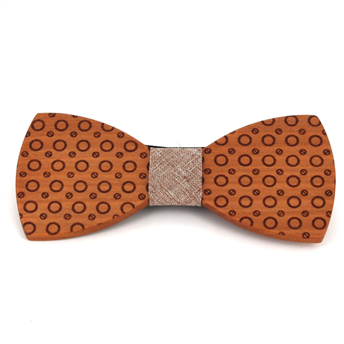 Nœud Papillon en bois cercles