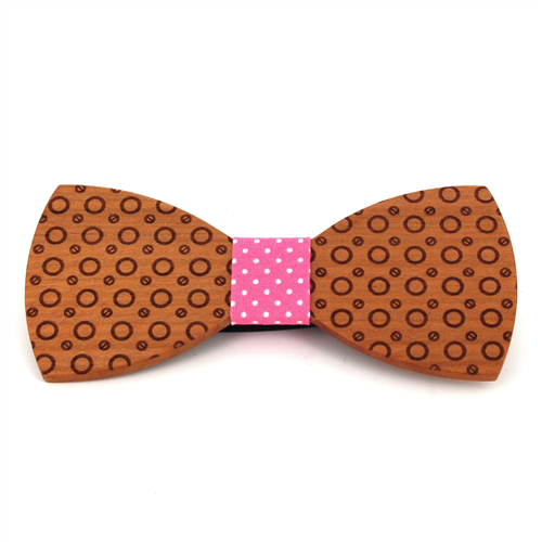 Nœud Papillon en bois Cercles