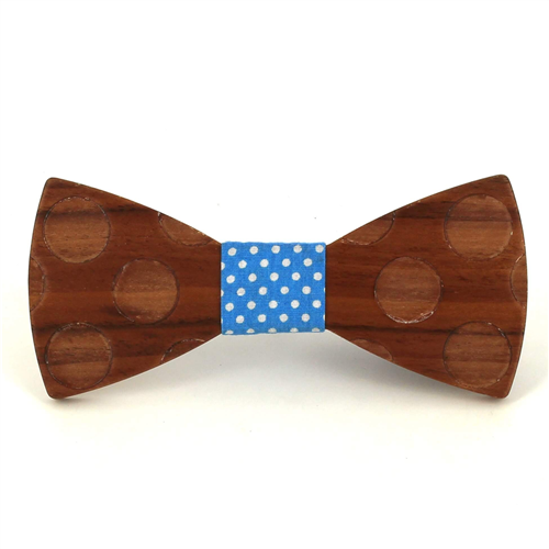 Nœud Papillon en bois cercles