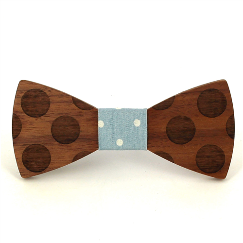 Nœud Papillon en bois cercles