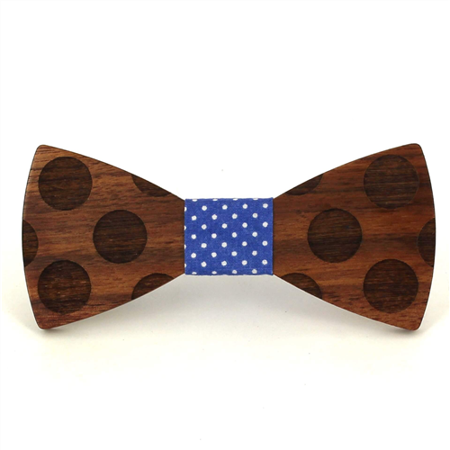 Nœud Papillon en bois cercles