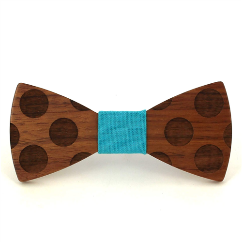 Nœud Papillon en bois cercles