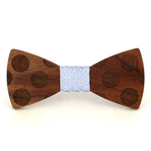 Nœud Papillon en bois cercles