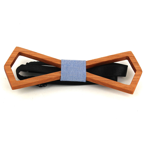 Nœud Papillon en bois creux deltoides