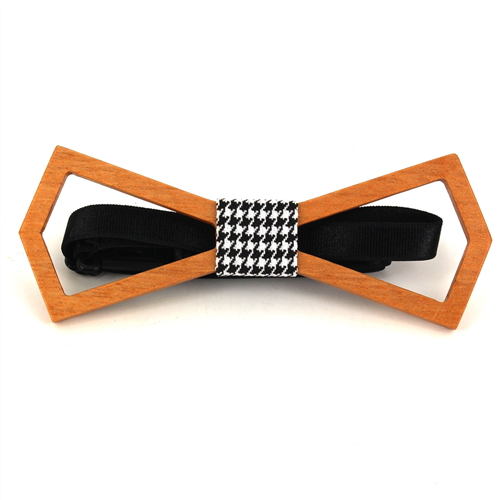Nœud Papillon en bois creux deltoides