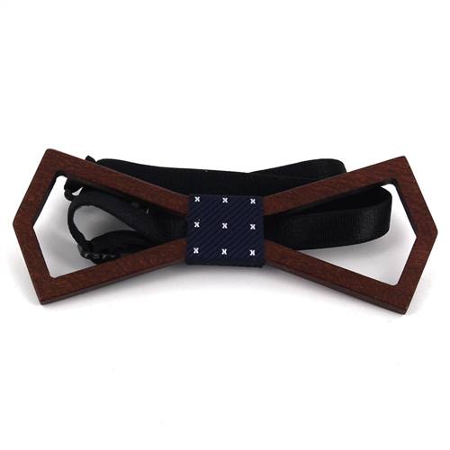 Nœud Papillon en bois creux deltoides