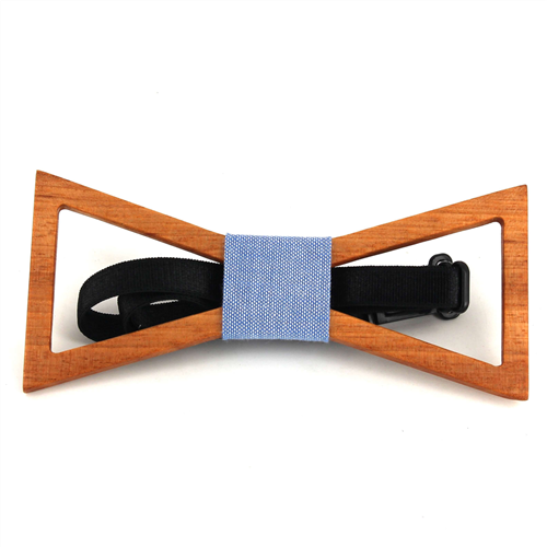 Nœud Papillon en bois creux triangulaire