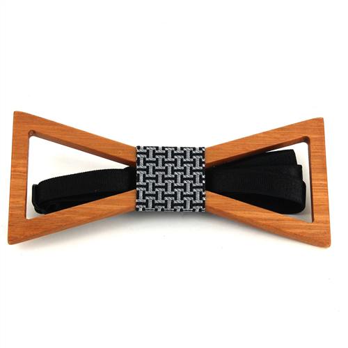 Nœud Papillon en bois creux triangulaire
