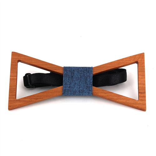 Nœud Papillon en bois creux triangulaire