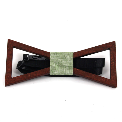 Nœud Papillon en bois creux triangulaire