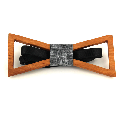 Nœud Papillon en bois creux triangulaire