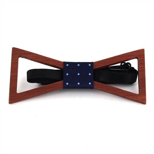 Nœud Papillon en bois triangulaire creux