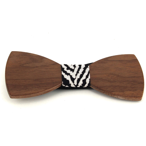 Nœud Papillon en bois lisse